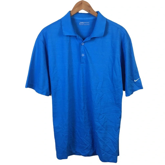 PO41 Mens Nike Golf Fit Dry Athletic Performance Golf Polo Shirt L - Picture 1 of 5